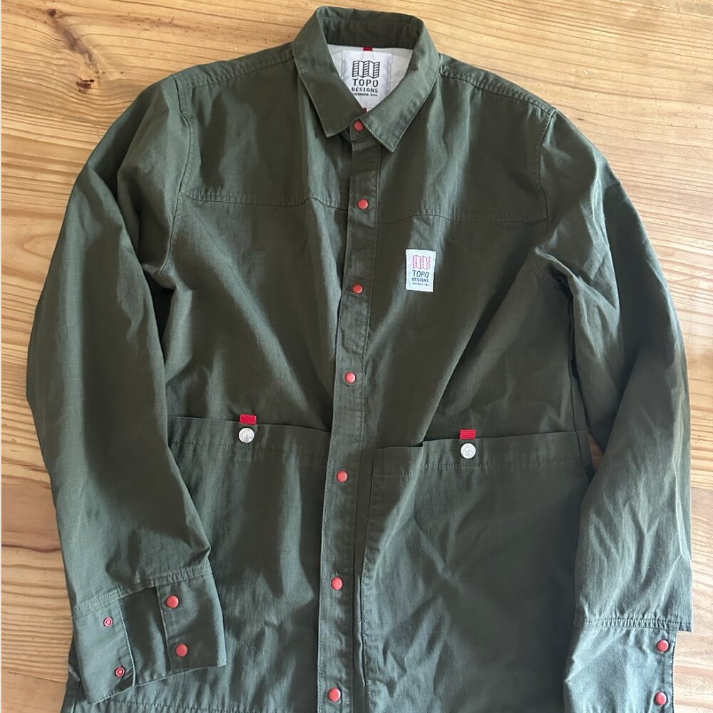 Topo Designs Men's Overshirt - Olive Green